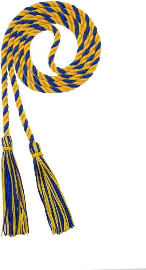 Tassel Depot Graduation Honor Cord - Gold/Royal - Every School Color Available - Made in USA