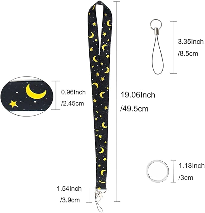 Yiflin Cute Neck Lanyard for Keys, Wallet, Id Card Holder, Cool Keychain Lanyard for Women, Men, Teacher