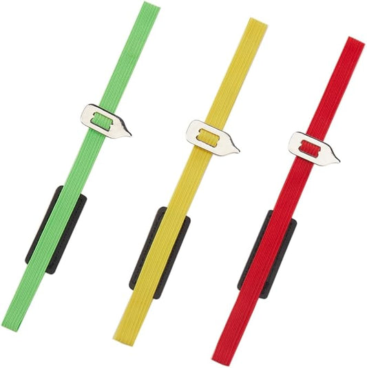 CRASPIRE 3Pcs Elastic Bookmarks for Any Books Iron Arrow Clasp Book Marker Stainless Steel Book Darts Never Lose Your Mark Reading Page Tags for Women Men Book Lovers Students Teachers