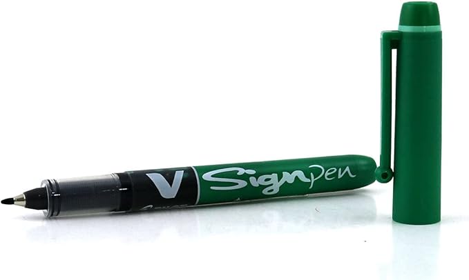 Pilot V Sign Pen Liquid Ink 2.0 mm Tip - Green Single Pen