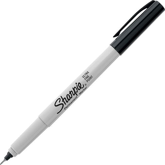 Sharpie 37665PP Permanent Markers, Ultra Fine, 5 Pack