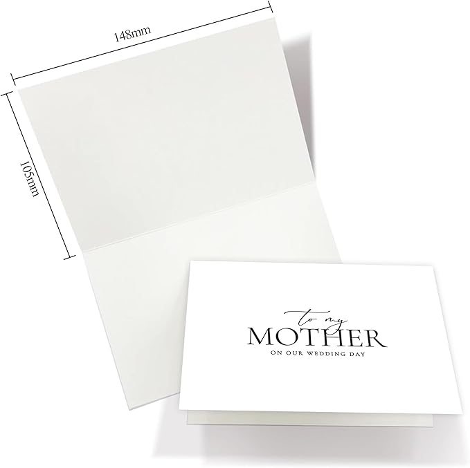 Wedding Day Card for Mother, Mother Of The Bride/Groom Gifts, To My Mother On Our Wedding Day. （Mother A）