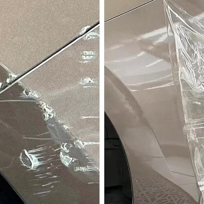 Clear Paint Protection Bulk Film for Cars, Headlight, Doors & Furniture, Self-Adhesive, Non-Yellowing, UV & Scratch Resistant, 7.5 mil TPU (6" x 120")