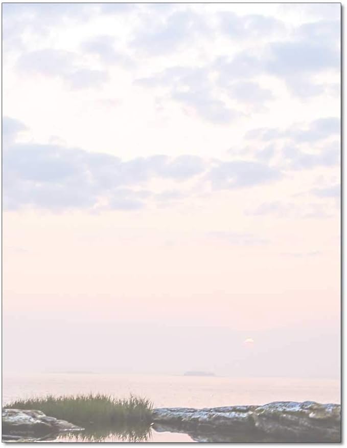 Coastal Sunrise Letterhead Laser & Inkjet Printer Paper (100 Sheets)