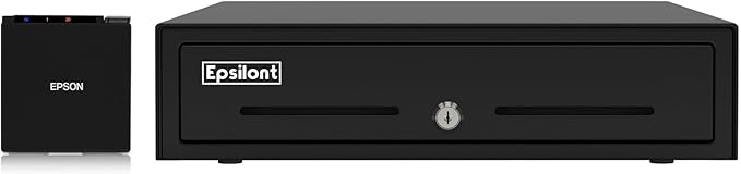 Square Register Hardware Bundle -M10 2" USB Receipt Printer and 13" Cash Drawer 4 Bill 5 Coin