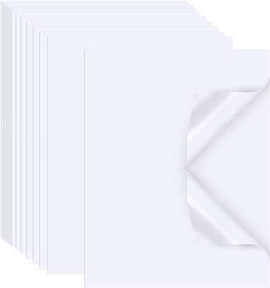 Joyberg Shipping Labels, 8.5""x11"" Shipping Label Paper, 2 Per Page Printable Sticker Paper, Shipping Label Printer Paper, Label Paper for Laser/Inkjet Printers, White