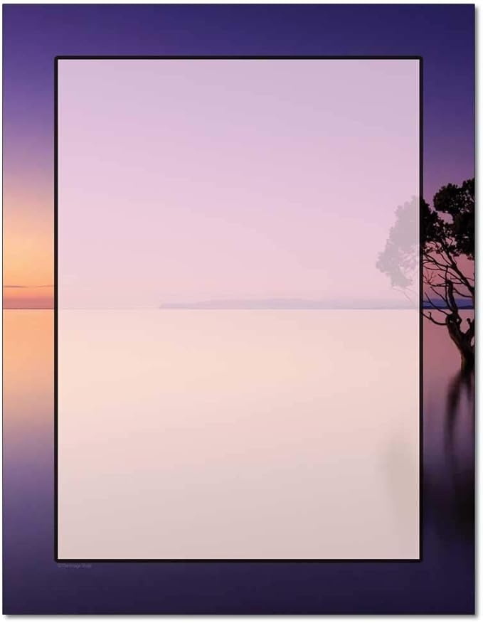 Purple Sky Letterhead Laser & Inkjet Printer Paper (25 Sheets)