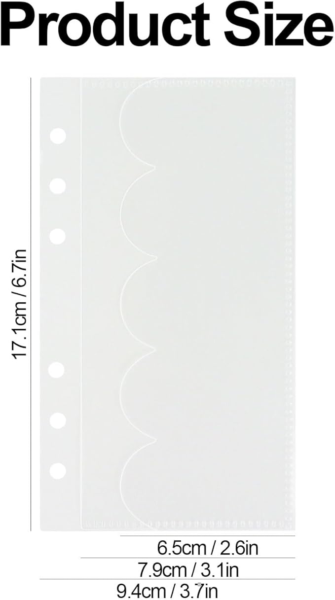 A6 Binder Pockets with No Zipper, Koqye Blue 10 Pcs Plastic Zipless Budget Envelopes, Two Pockets Frosted Cash Envelopes Money Bag for Budgeting, Cash Stuffing (Clear Petals-2set)