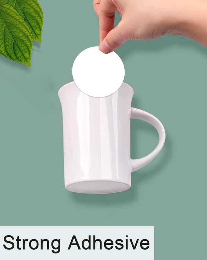 2 x 2 Round Thermal Labels, 2 inch Round Thermal Sticker Labels for Business and Home, for Label Printer, for M110/M220/M221 Label Maker，140 Labels for Printer, White