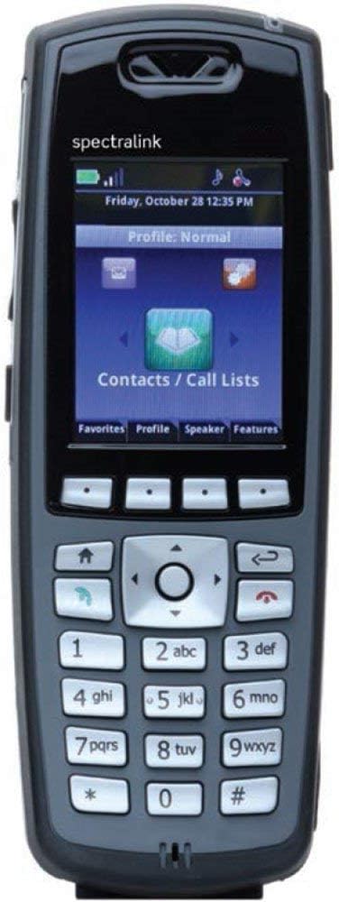 Spectralink 8440 Black Handset Without Lync Support, Battery and Charger Sold Separately - Part Number 2200-37148-001 (Renewed)