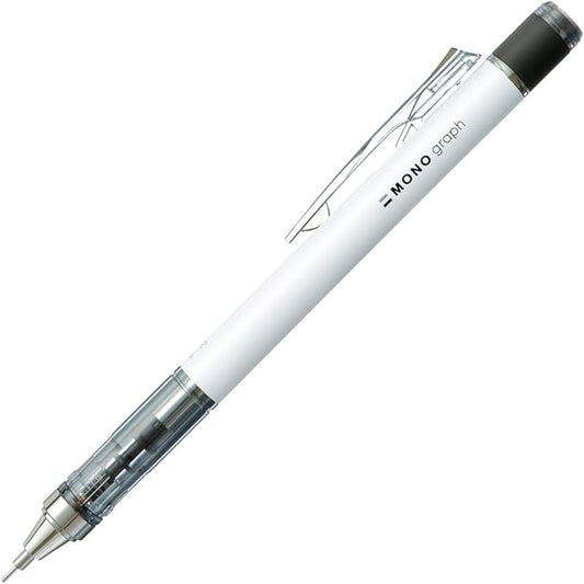 Tombow Mechanical Pencil, Monograph 0.5mm, White (DPA-134A)