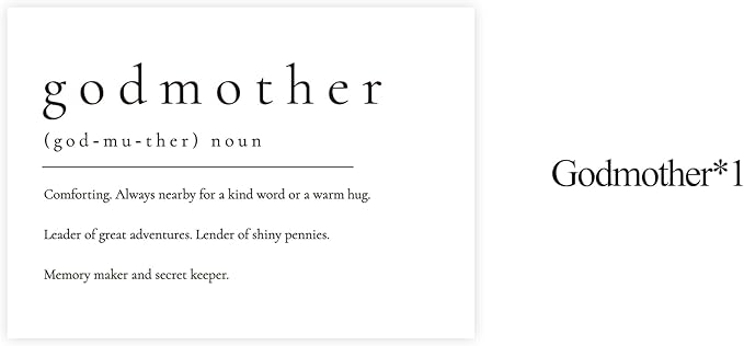 Will You Be My Godmother, God Mother's Proposal Card Gifts with Envelope, Cute Gifts for Godmother On Wedding Day.（Godmother A）