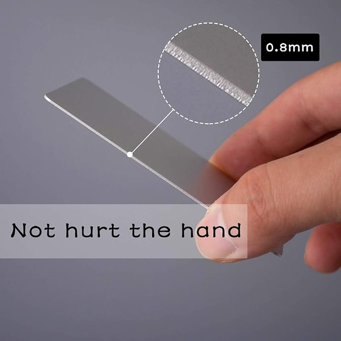 Thick Aluminum Metal Business Cards Anodized Aluminum 86 X 54 X 0.8mm 15 pcs Include Protector Sleeves (silver)