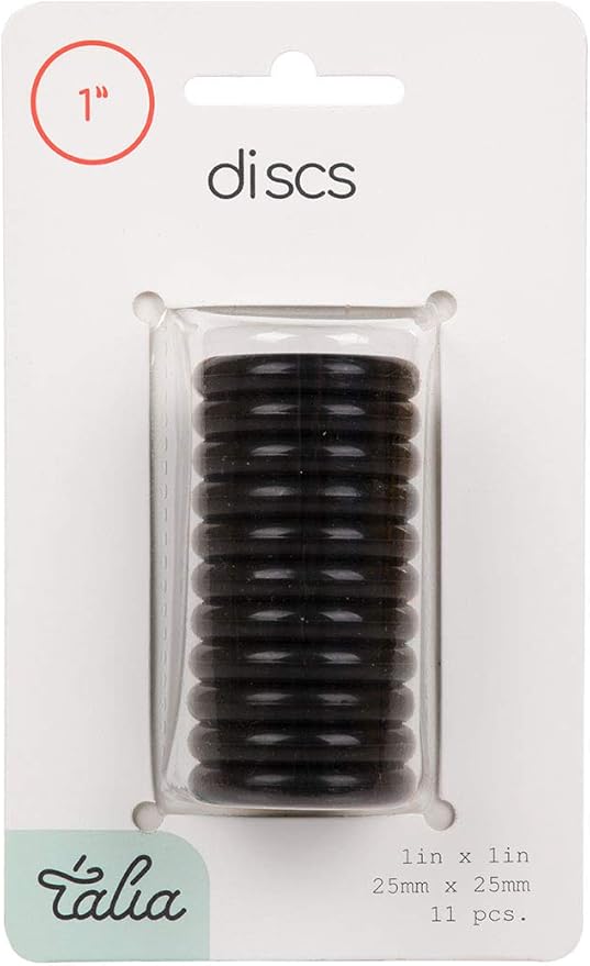 Talia Discbound Notebook - Discs (Black, 1inch)