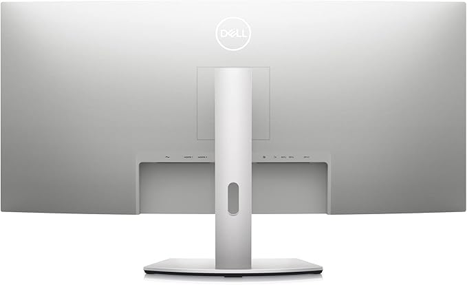 Dell S3422DW Curved Monitor - 34-inch WQHD (3440 x 1440) Display, 1800R Curved Screen, Built-in Dual 5W Speakers, 4ms Grey-to-Grey Response Time, 16.7 Million Colors - Silver