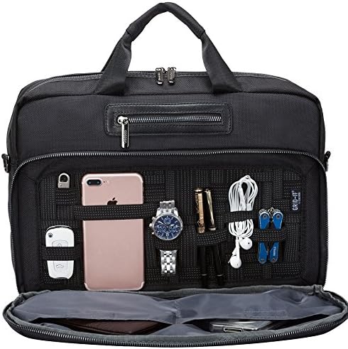 Cocoon MCP3355BK Buena Vista 16" Laptop Brief with Built-in Grid-IT!® Accessory Organizer (Black)