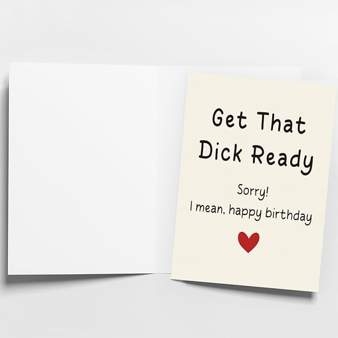 Naughty Birthday Card for Men, Husband, Boyfriend, and Him | Happy Birthday Gifts & Decorations for Men