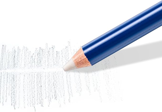 Staedtler Eraser Pencil with Brush, White, Blue, 1 Count (Pack of 2)