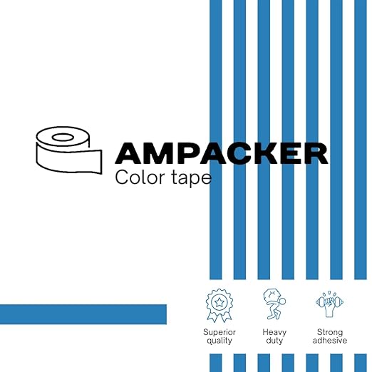 Heavy Duty Packaging Color Tape for Shipping,Packing and Moving 3" Wide x 2.0 Mil Thick -110 Yrd Roll -Acrylic Adhesive Tape for Box Sealing. (4 Rolls, Black, 3" Wide x 110 yds)