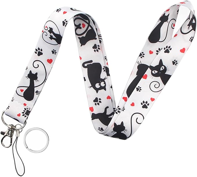 Yiflin Cute Neck Lanyard for Keys, Wallet, Id Card Holder, Cool Keychain Lanyard for Women, Men, Teacher