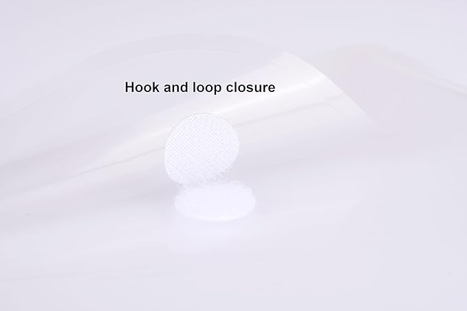 8.5 x 11 Vertical Clear Letter Sized Plastic Envelopes Document File Storage Holder 20 Pack Hook Loop Closure