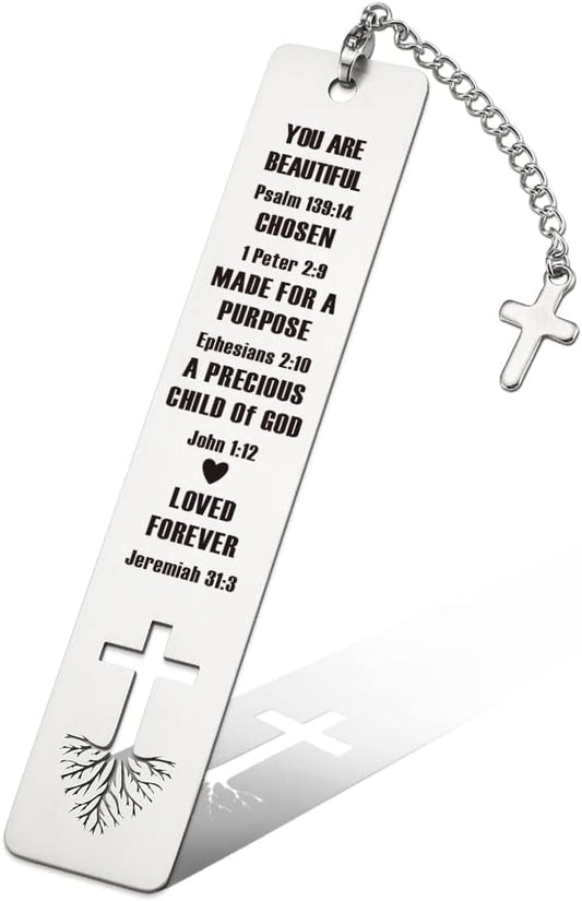 Christian Inspirational Gift for Women, Tassel with Bible Verse Bookmark Tassel Lover Gift for Women, Birthday Christmas Bookmarks Gift for Bookworms Friends Sister Female Book Club Religious Gift-ZB4