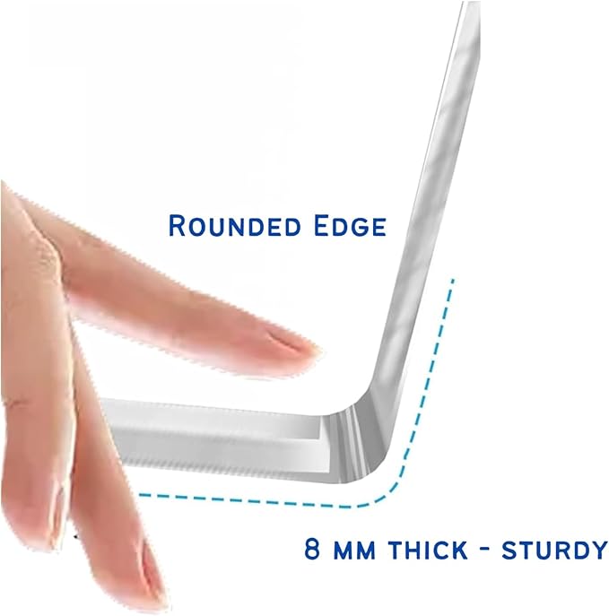 Acrylic Book Display Stand - Cookbook Holder for Kitchen, Clear