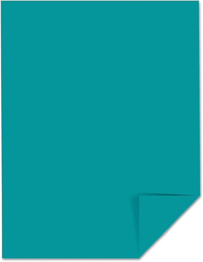 Neenah Paper 21849 Color Paper, 24lb, 8 1/2 x 11, Terrestrial Teal, 500 Sheets