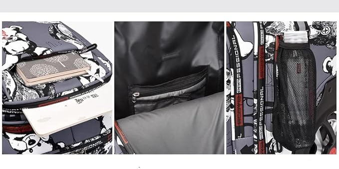 Rolling Backpack,Large Rolling Laptop Bag Briefcase Backpacks with Wheels for Women Adults Travel Trolley Office,Waterproof Wheeled Backpack(22inch, Black)