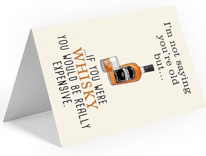 Greeting Card, Birthday Card for Husband, Men, Boyfriend, Him, Funny Gift, Happy Birthday, Premium 400gsm Cardstock