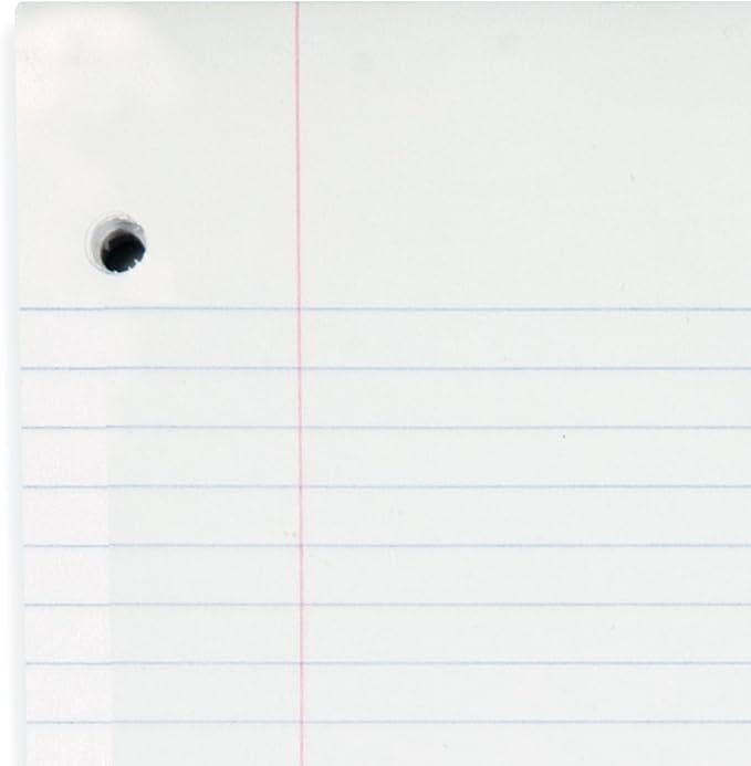 Mead Loose Leaf Paper, Filler Paper, College Ruled, 400 Sheets, 11" x 8-1/2", 3 Hole Punched, 1 Pack (170046-ECM)