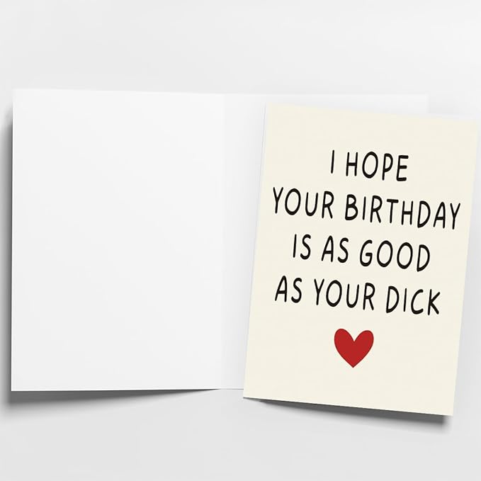 Naughty Birthday Card for Men, Husband, Boyfriend, and Him | Happy Birthday Gifts & Decorations for Men