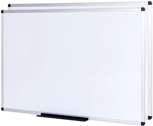 VIZ-PRO Magnetic Dry Erase Board, 72 X 40 Inches, Pack of 2, Silver Aluminium Frame