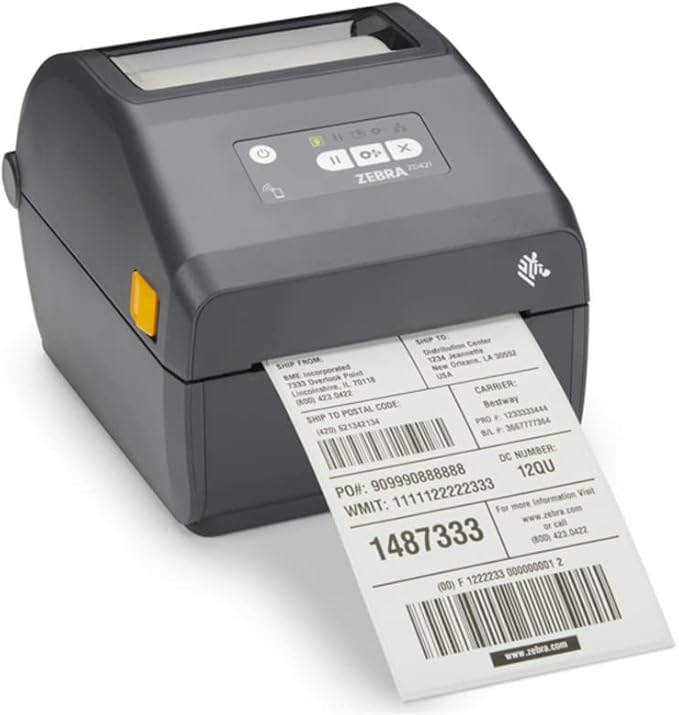 Zebra ZD421 Direct Thermal USB 203 dpi | ZD4A042-D01M00EZ 4 inch Width | Zebra GK420d Replacement | Zebra Label Printer | Includes Jet Set Label Software