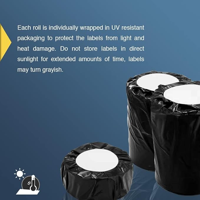 BETCKEY - Compatible Shipping Labels Replacement for Brother DK-1241 (4" x 6"), Use with Brother QL Label Printers [6 Rolls + 1 Reusable Cartridge]