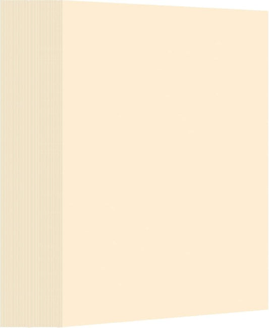 Fainne 150 Sheets Card Stock Paper, 67lb Cover Medium Weight Cardstock, 8.5 x 11 Inch Cream Paper for Crafts, Coloring, Announcements, Printing at School, Office, Home