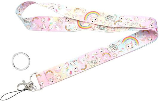 Yiflin Cute Neck Lanyard for Keys, Wallet, Id Card Holder, Cool Keychain Lanyard for Women, Men, Teacher