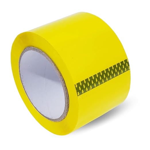 Heavy Duty Packaging Color Tape for Shipping,Packing and Moving 2" Wide x 2.0 Mil Thick -110 Yrd Roll -Acrylic Adhesive Tape for Box Sealing. (36 Rolls, Yellow, 2" Wide x 110 yds)