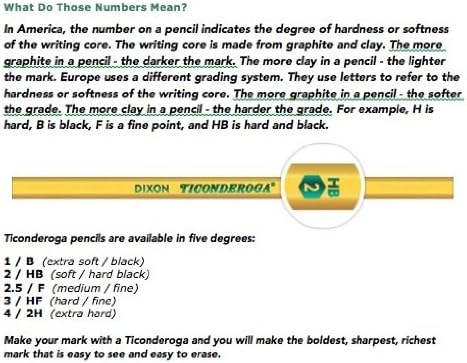Dixon Ticonderoga Ticonderoga Wooden Pencil, 0.7mm, #2 Soft Lead, 8/Pack (13852) (X13852)