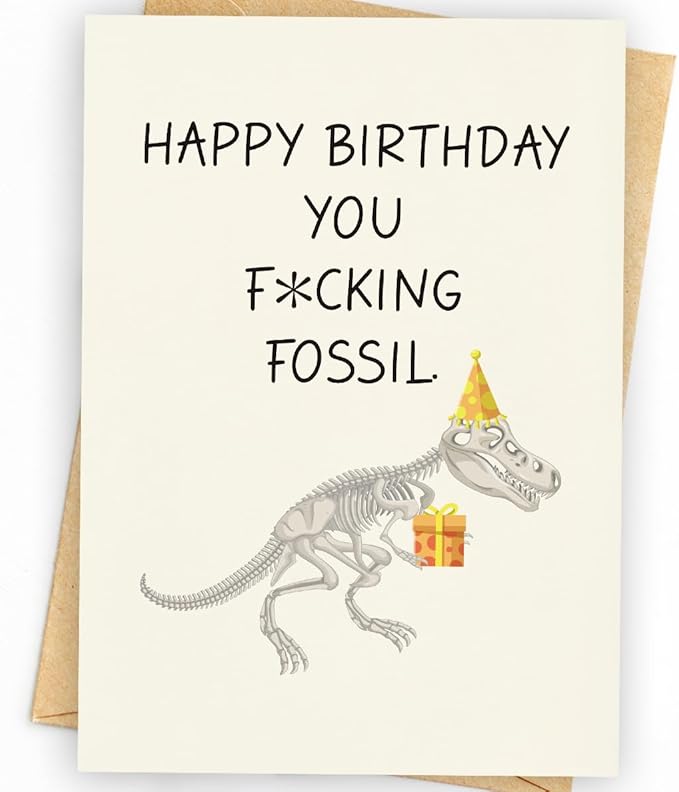 Funny Birthday Card for Men, Husband | Humorous & Unique Birthday Gifts & Decorations