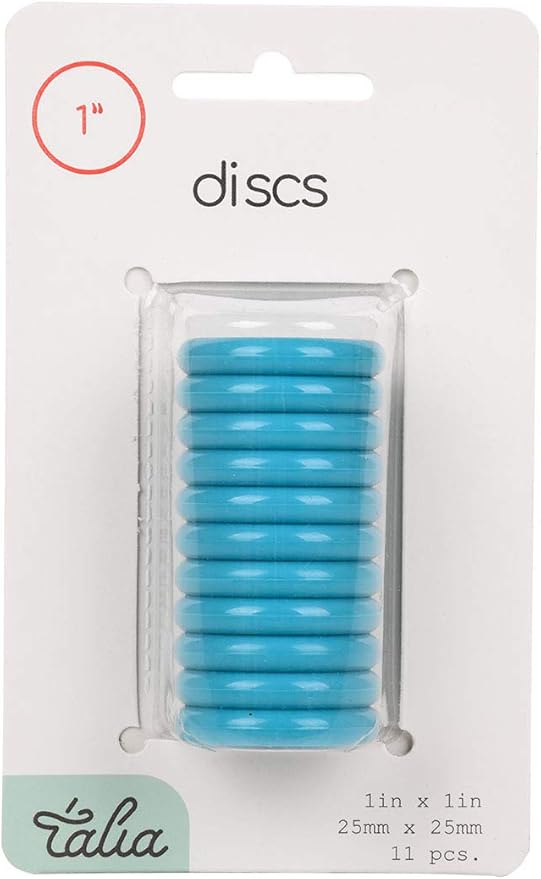 Talia Discbound Notebook - Discs (Energetic Turquoise, 1inch)