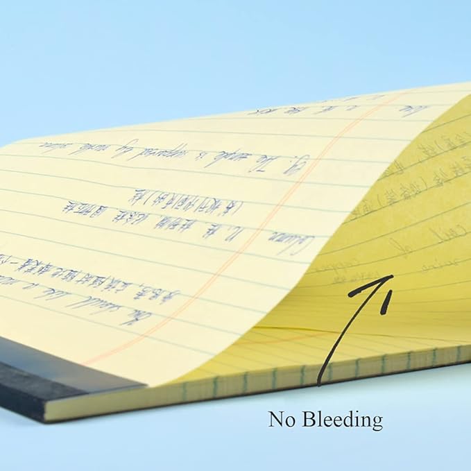 KAISA Legal Pad 14" Writing Pads, Wide Ruled 8.5"x14" Legal Pad 50sheets/Pad Perforated Recycled Paper Pads, White12pad, KSU-6641