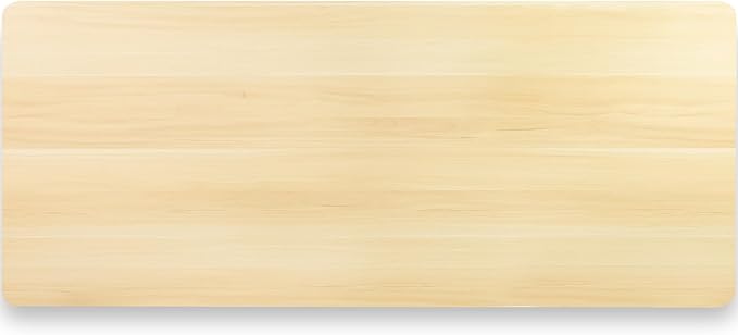 VIVO Light Wood 60 x 24 inch Universal Solid One-Piece Table Top for Standard and Sit to Stand Height Adjustable Home and Office Desk Frames, DESK-TOP60C