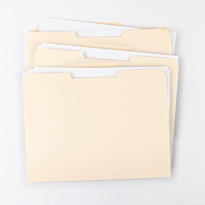 Smead Manila File Folder, 1/3-Cut Tab, Letter Size, Manila, 200 per Box