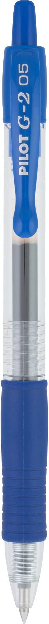 Pilot, G2 Premium Gel Roller Pens, Extra Fine Point 0.5 mm, Pack of 8, Blue