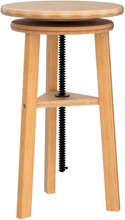 VISWIN 19"-26" H Wooden Adjustable Height Stool, Beech Wood Artist Stool for Drafting, Painting Stool for Artists, Adults, Wood Chair for ArtStudio, Bar, Kitchen, Home Use, Office