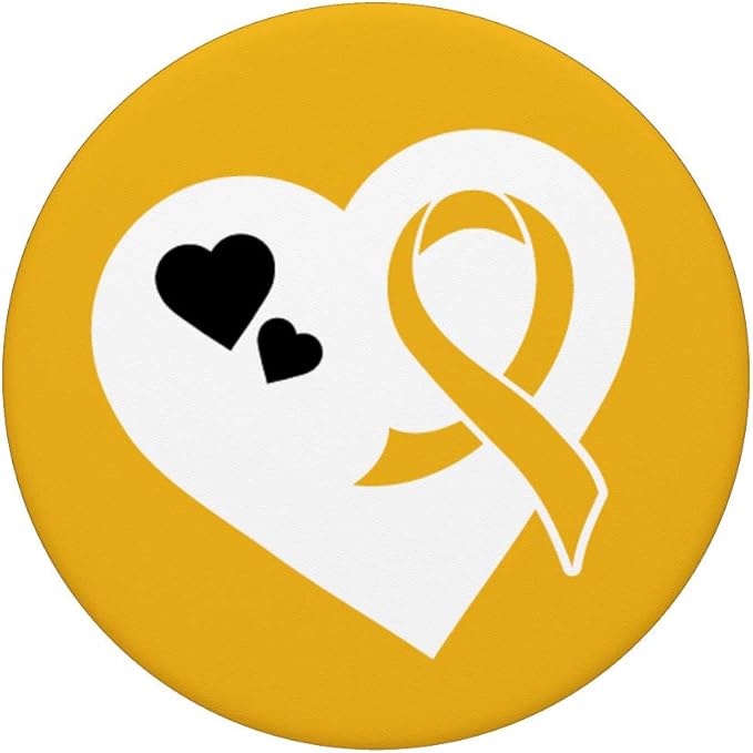 Neuroblastoma Awareness Ribbons Mobile Stand PopSockets PopGrip: Swappable Grip for Phones & Tablets