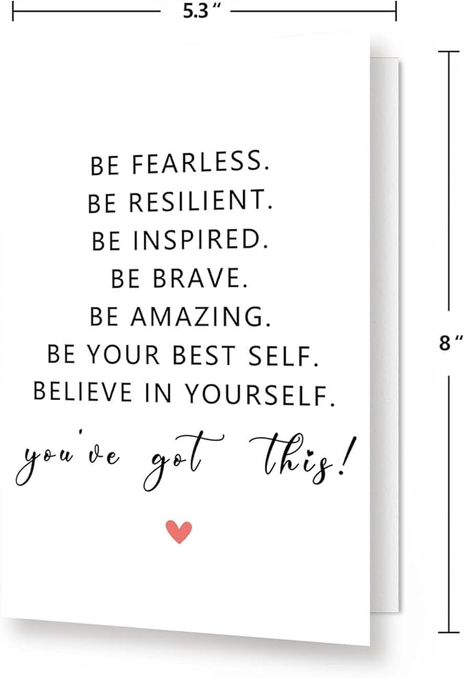 Funny Encouragement Card for Men Women, Support Card, Get Well Card, You Got This Motivate Card, Thinking About You, Promotion Card,Cheer Up Gift for Him Her Coworker Friends