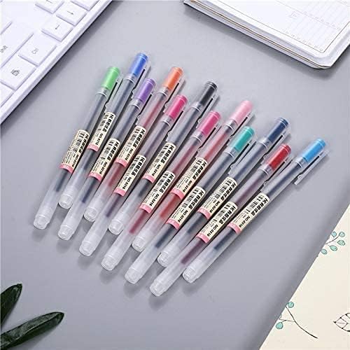 Japanese Style Gel Ink Pen 0.5mm Colorful Fine Ballpoint Maker Pen for Office School Stationery Supply,Pack of 12, Assorted Colors