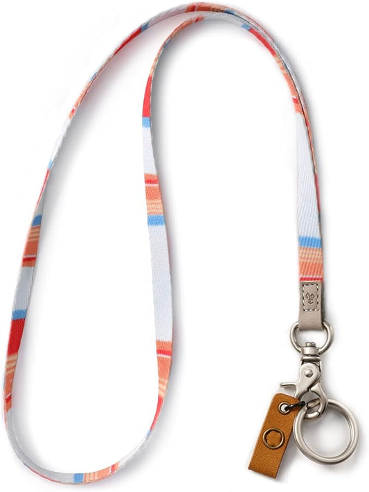 MNGARISTA Neck Lanyard for Keys, Floral Key Lanyard for Women, Durable ID Lanyards with Keyring and Clasp for ID Badges, School ID or Wallets, Minimalism